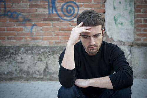 Man in Need of Trauma Therapy Program and Addiction Treatment