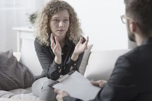 Woman explains the benefits of CBT