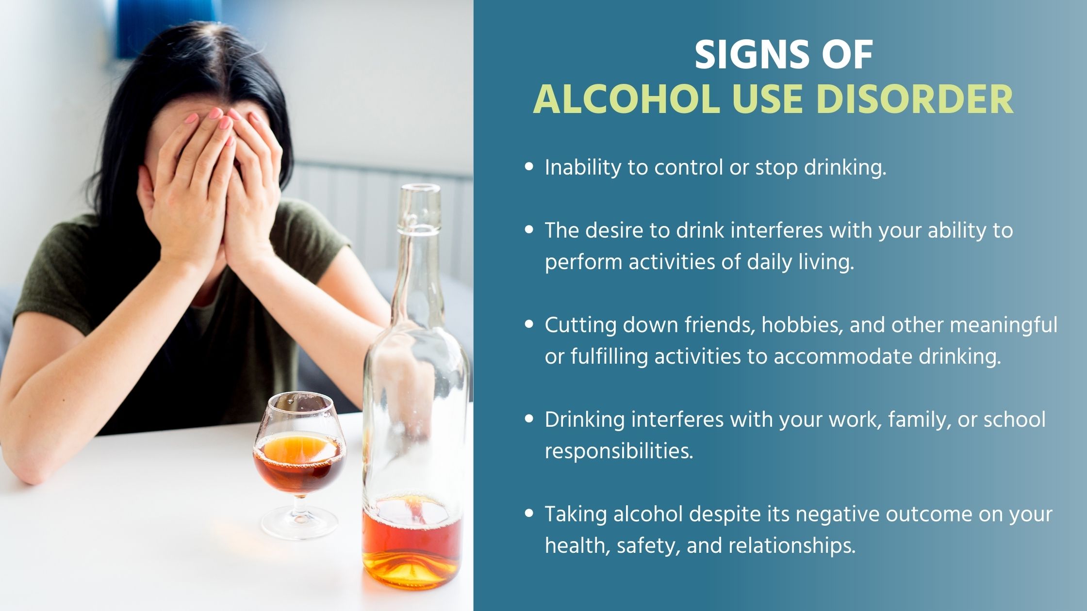Signs of Alcohol Use Disorder