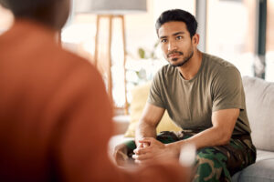 People in a veterans rehab program